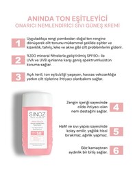 Resim Sinoz Pink Touch Yüksek Koruyucu Ton Eşitleyici Pembe Yüz Güneş Kremi SPF50+ 50 ML 