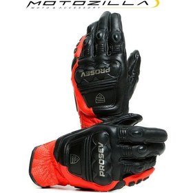 Resim Gl60 Deri Motosiklet Eldveni Kırmızı 