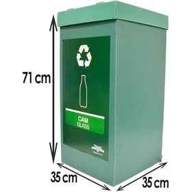 Resim 5’li Geri Dönüşüm Kutusu - Sıfır Atık Kutusu Set 