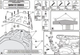 Resim GIVI SRA692 BMW R 1200GS (07-12) ARKA ÇANTA TAŞIYICI 