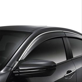 Resim Honda Civic FC5 2016-2020 Cam Rüzgarlığı Krom Çıta 
