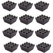 Resim Kırılmaz Sert Plastik Küllük - 12 Li Kare Izgaralı Kül Tablası 