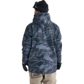 Resim Quiksilver Quıksılver Mıssıon Prınted Block Jk Erkek Anthracite - Plaid_1 Snowboard Ceketi GQYTJ03000-6456 