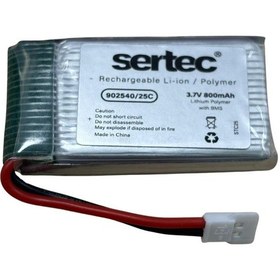 Resim Sertec Drone Pil 902540 Lityum 3.7v 800mah Polimer Pil 