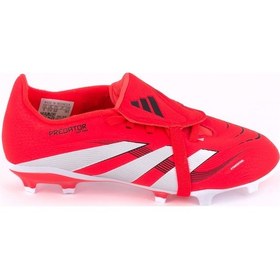Resim adidas Predator League Fold Over Tongue Mg Erkek Kırmızı Çim Saha Kramponu 