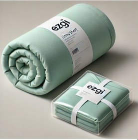 Resim Tek Kişilik 120 X 200 Yataklar İçin Ranforce Lastikli Çarşaf Ve Yastık Kılıfı Mint 