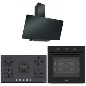 Resim Franke FMA 97 P AS TBK - FHNS 905 4G TC BK C -FPJ 915 V BK A / 900 Siyah Airfry Ankastre Set 