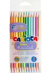 Resim Carioca Çift Taraflı Kuru Boya Kalemi Pastel Renkler 12’li (24 Renk) 