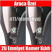 Resim Skoda Fabia Oto Koltuk Deri Emniyet Kemer Aksesuar Kılıfı N11.1478 