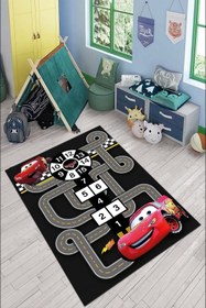 Resim ALAADDİN CARPET Makinede Yıkanabilir Kaymaz Taban Leke Tutmaz Bebek Çocuk Odası Halısı Çocuk Oyun Halısı - 80 X 150 