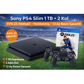 Resim Sony Ps4 Slim 1tb + 2 Kol | Fıfa 23 Hediyeli | Yenilenmiş | 12 Ay Resmi Garantili 