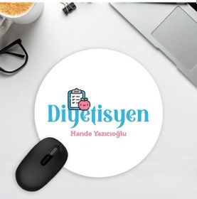 Resim Diyetisyene Oval Mousepad 