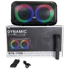 Resim Sightzer LED Işıklı Bluetooth Hoparlör Kablosuz Mikrofonlu Şarjlı Taşınabilir Speaker 