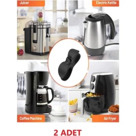 Resim Optana 2'Li Fırın Kahve Makinası Airfryer Kablo Düzenleyici Sarma Aparatı 
