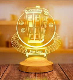 Resim Tardis Desenli Gece Lambası, Doctor Who Hayranlarına Hediye, Zaman Yolcusu Telefon Kulübesi, Timelord, Tardis, 