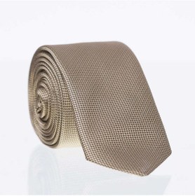 Resim Gaffy Gold Slim Fit Düz Renk Dokuma Kravat / DDK-16 Altın 