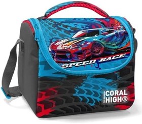 Resim Coral High Gri Mavi Yarış Arabası Isı Yalıtımlı Beslenme Çantası - Erkek Çocuk 
