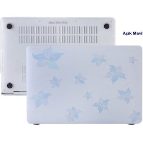 Resim Apple Uyumlu MacBook Air Kılıf 13 İnç Flower05nl Eski Usb'li Model 2010-2017 A1369 A1466 İle Açık Mavi 