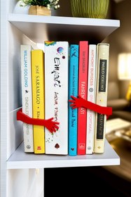Resim Sarılan Kollar Kitap Tutucu - Kırmızı 