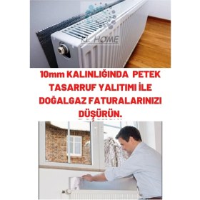 Resim Kl Home 6 ADET-10MM Kalınlık Tasarruf Için Kalorifer Petek levha Arkası Isı Yalıtım Levha Doğalgaz Fatura Düşürün 