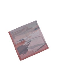 Resim Mim Eşarp Mısırlı Eşarpları Soft Pamuk Eşarp Pembe - Gri 