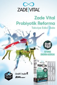 Resim Zade Vital Probiyotik Reforma Takviye Edici Gıda 30 Bitkisel Kapsül 