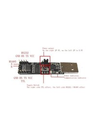 Resim 3in1 5V 3.3V USB - RS485 RS232 TTL Seri Port Dönüştürücü Modülü 