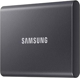 Resim Samsung Taşınabilir T7 SSD, USB 3.2 Gen 2 TB, 1.050 MB/sn Okuma, 1.000 MB/sn Yazma, Gri, MU-PC2T0T 