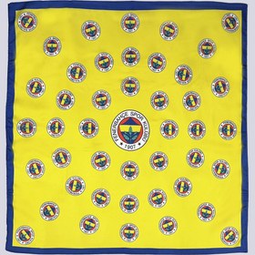 Resim Fenerbahçe 6 Renk Logolu Sarı Unisex Fular - Sarı / Standart 