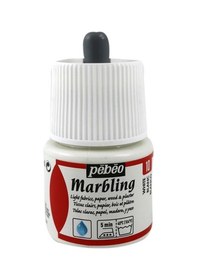 Resim Pebeo Marbling Ebru Boyası White 45 Ml Şişe 130-10 