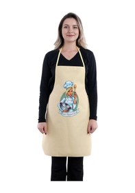 Resim Siyah Chef İkili Paket Leke Tutmaz Kumaş Mutfak Önlüğü Seti Sarı 