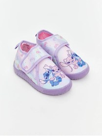 Resim LC Waikiki Lila Lilo Ve Stitch Baskılı Kız Bebek Panduf 