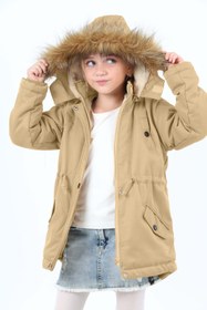 Resim Asortik Kids Kız Çocuk Uzun Kışlık Kalın Mont 