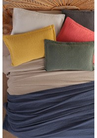 Resim İyi Geceler İstanbul Zen Stone Antrasit Çift Kişilik %100 Pamuk Yatak Örtüsü Seti Antrasit 