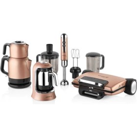 Resim Korkmaz Rosa Gold 14 Parça Elektronik Çeyiz Seti Şık Tasarım ve Kalite ile 