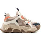 Resim Guja Bej - Kadın Hakiki Deri Sneaker 