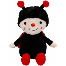 Resim Sevimli Arı Uğur Böceği Peluş 35 Cm Uyku Ve Oyun Arkadaşım - Kırmızı Çok Renkli 