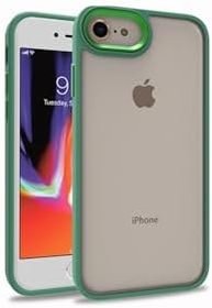 Resim PSR aksesuar Yeşil Zore Flora Kılıf Yeşil iPhone SE 2022 ile uyumlu 