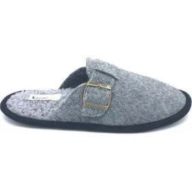 Resim Rodin Gri Erkek Ev Terliği 