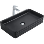 Resim Paluci Arte Plus Black Dikdörtgen Lavabo 