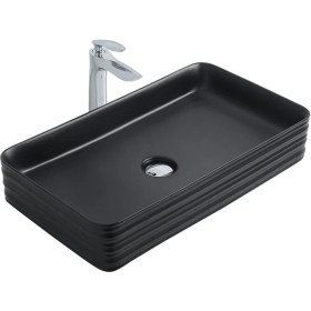 Resim Paluci Arte Plus Black Dikdörtgen Lavabo 