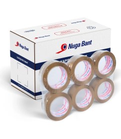 Resim Nuga 45 mm x 40 mt Kahve (Taba) Koli Bandı 96 Adet 