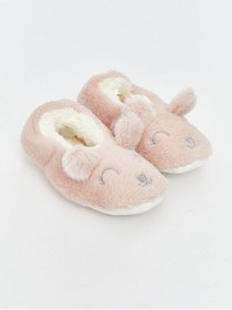 Resim LC Waikiki Pelüş Kız Bebek Ev Ayakkabısı Panduf 