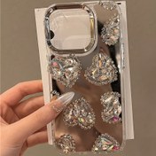 Resim Lüks Aşk Aynası Iphone Kapağı Iphone 16 Pro Max Kız Telefon Kapağı 