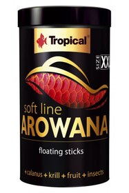 Resim Hype Store Tropical Softline Arowana L Genç Arowanalar İçin Renk Kuvvetlendirici Balık Yemi 250 Ml 80gr 
