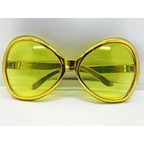 Resim Altın Renk Yeşilçam Nostalji 80LI Yıllar 90LI Yıllar Parti Gözlüğü 7X16 cm 