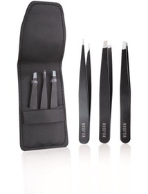 Resim MUJGAN Profesyonel 3'lü Siyah Deri Çantalı Cımbız Seti 