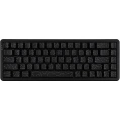 Resim Lidyahan Store AK680 Max He Kablolu Manyetik Switch Klavye - 8000Hz - 0.125MS (AK680 Max He - Siyah Desenli) 