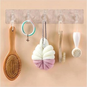 Resim Şeffaf Süper Yapışkan Duvar Askısı - Banyo Ve Mutfak Düzenleyici 