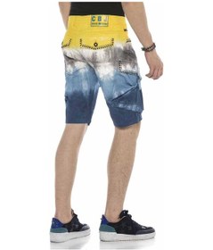 Resim Ck211 Kargo Tokalı Cep Kot Kapri Şort 001 